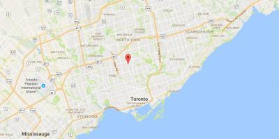 Map of Lytton Park district Toronto
