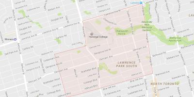 Map of Lytton Park neighbourhood Toronto