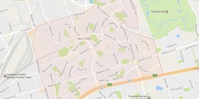 Map of Malvern neighbourhood Toronto