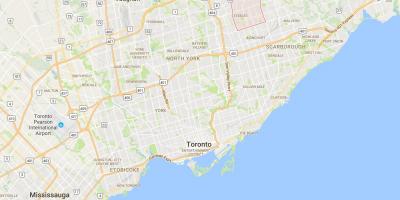 Map of Milliken district Toronto