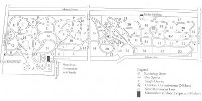 Map of Mount pleasant cemetery