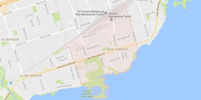 Map of New Toronto neighbourhood Toronto