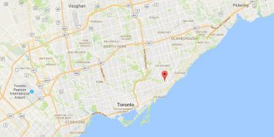 Map of Oakridge district Toronto