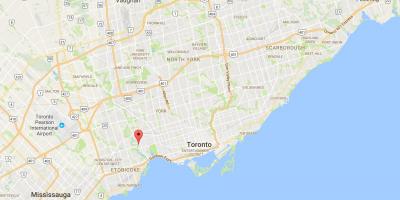 Map of Old Mill neighbourhood Toronto