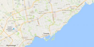 Map of Parkwoods district Toronto