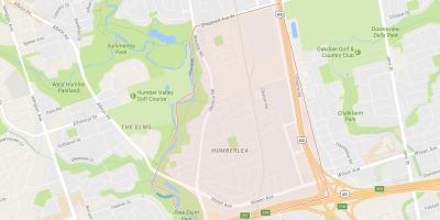 Map of Pelmo Park – Humberlea neighbourhood Toronto
