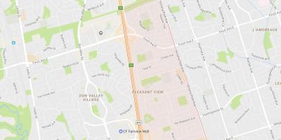Map of Pleasant View neighbourhood Toronto