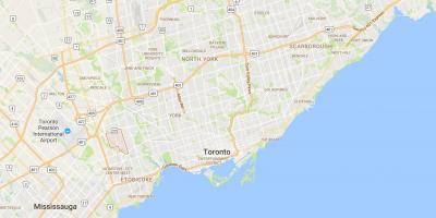 Map of Princess Gardens district Toronto