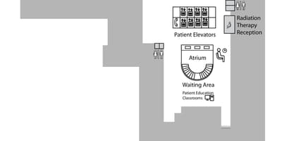 Map of Princess Margaret Cancer Centre Toronto 1st floor Below (B1)