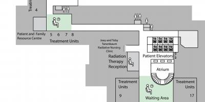Map of Princess Margaret Cancer Centre Toronto 2nd floor Below (B2)