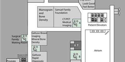 Map of Princess Margaret Cancer Centre Toronto 3rd​ floor