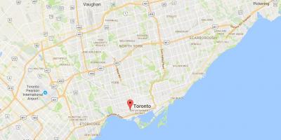 Map of Queen Street West district Toronto
