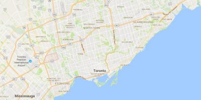 Map of Richview district Toronto