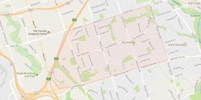Map of Richview neighbourhood Toronto