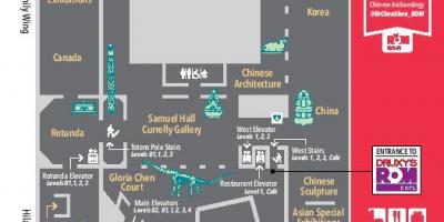 Map of Royal Ontario Museum level 1