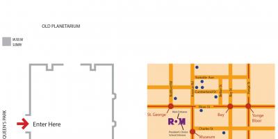 Map of Royal Ontario Museum parking