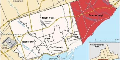 Map of Scarborough Toronto