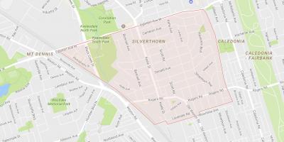 Map of Silverthorn neighbourhood Toronto