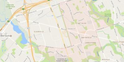 Map of Smithfield neighbourhood neighbourhood Toronto