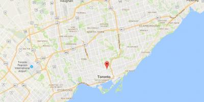 Map of St. James Town district Toronto