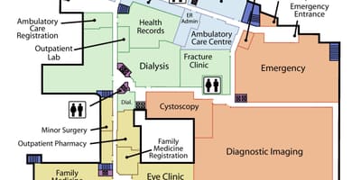 Map of St. Joseph's Health Centre ground floor