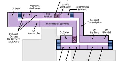 Map of St. Joseph's Health centre Toronto Sunnyside level 3