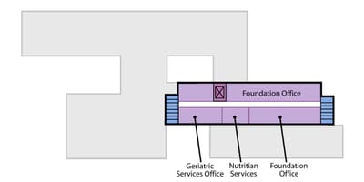 Map of St. Joseph's Health centre Toronto Sunnyside level 5