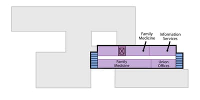Map of St. Joseph's Health centre Toronto Sunnyside level 8