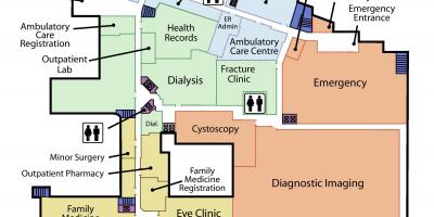 Map of St. Joseph's Health Centre ground floor