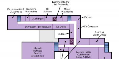 Map of St. Joseph's Health centre Toronto Sunnyside level 2