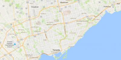 Map of Steeles district Toronto