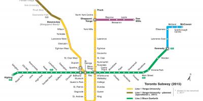 Map of subway Toronto