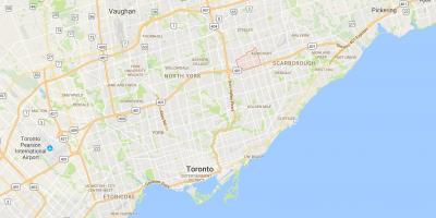 Map of Tam O'Shanter – Sullivandistrict Toronto