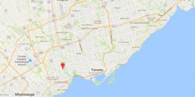 Map of The Kingsway district Toronto