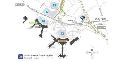 Map of Toronto airport pearson overview