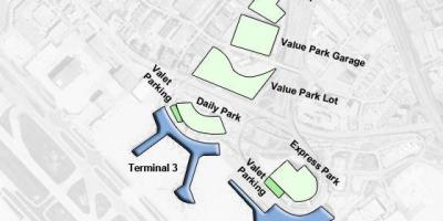 Map of Toronto airport Pearson parking