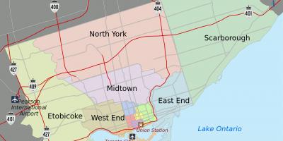 Map of Toronto City