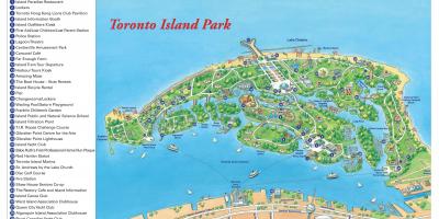 Map of Toronto island park