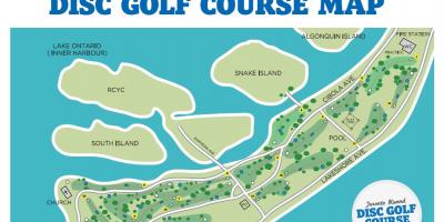 Map of Toronto Islands golf courses Toronto