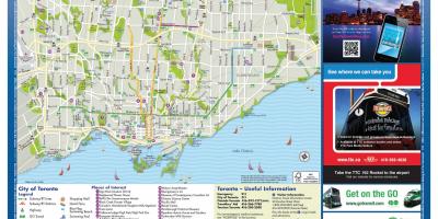 Map of tourism Toronto