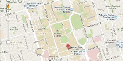 Map of university of Toronto St George