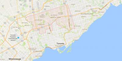 Map of Uptown Toronto district Toronto