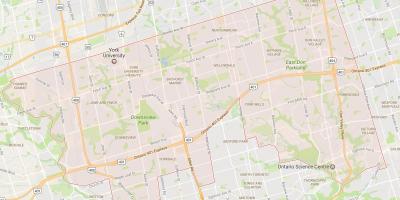 Map of Uptown Toronto neighbourhood Toronto