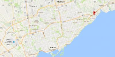 Map of West Rouge district Toronto