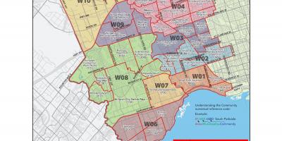 Map of west Toronto