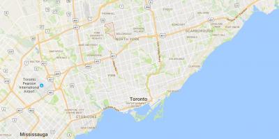 Map of Westminster–Branson district Toronto