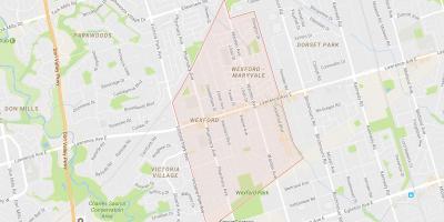 Map of Wexford neighbourhood Toronto