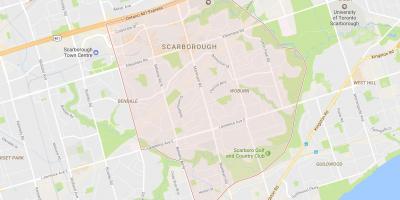 Map of Woburn neighbourhood Toronto