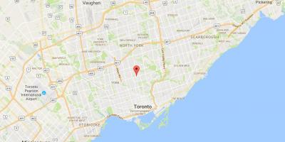 Map of Yonge and Eglinton district Toronto